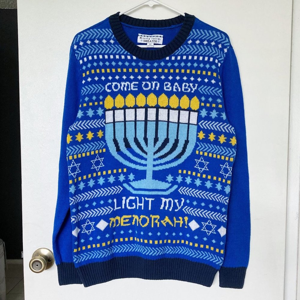 NWOT Novelty Jewish Holiday Sweater (Hanukkah/Chanukah Gift Idea)